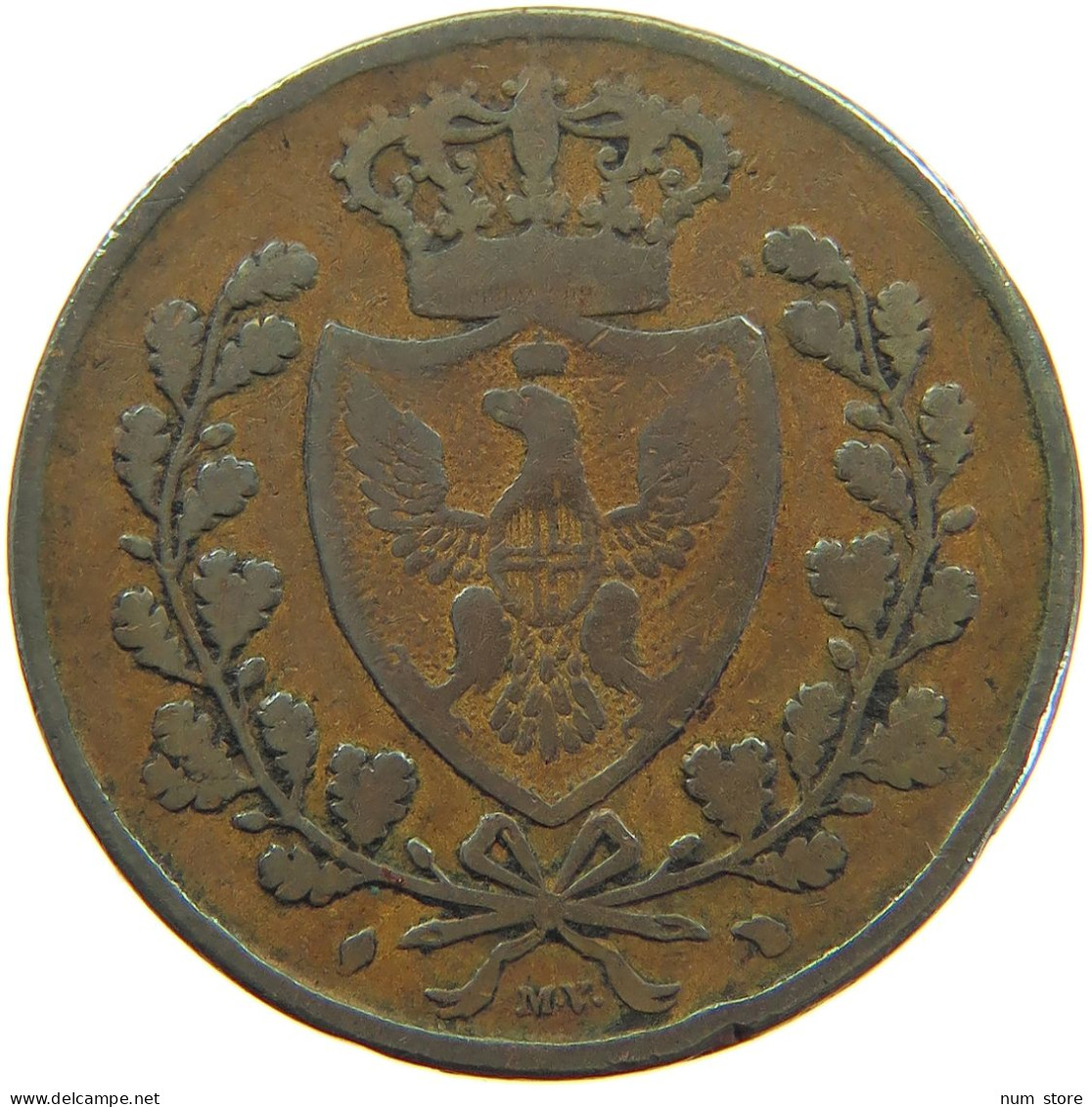 ITALY STATES SARDINIA 5 CENTESIMI 1826 CARLO FELICE 1821-1831 #MA 067753 - Italian Piedmont-Sardinia-Savoie