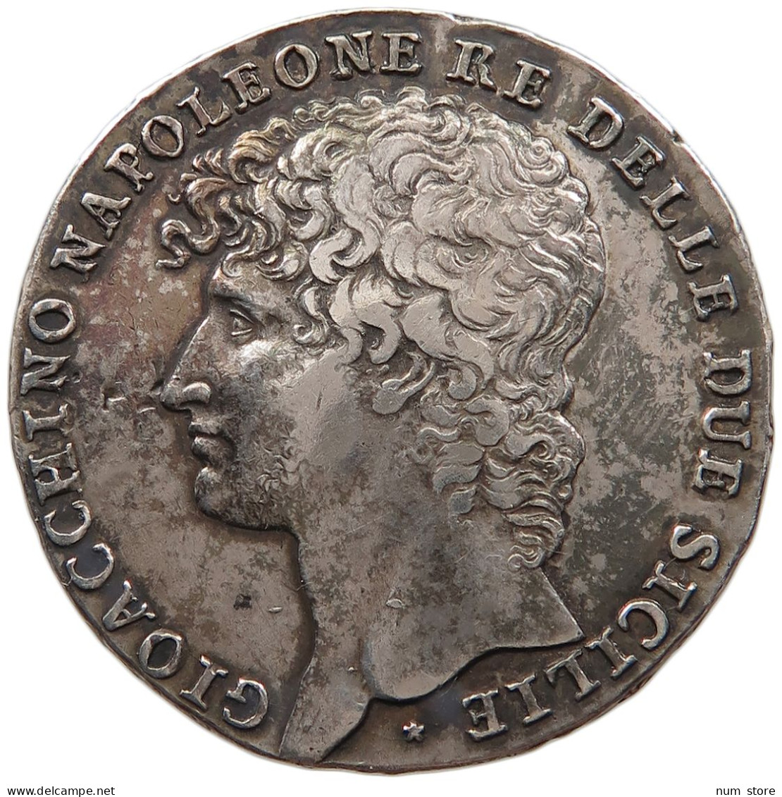 ITALY STATES NAPLES SICILY 12 CARLINI PIASTRA 1810 JOACHIM I. (1808-1815) (JOACHIM MURAT) #MA 073102 - Napels & Sicilië