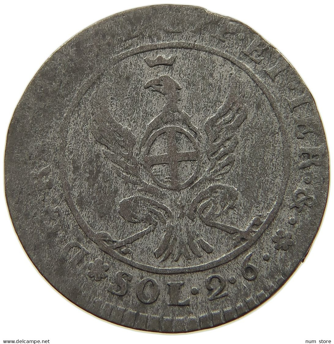 ITALY SARDINIA 2,6 SOLDI 1798  #MA 021447 - Italian Piedmont-Sardinia-Savoie