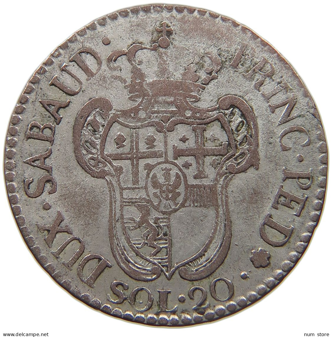 ITALY SARDINIA 20 SOLDI 1795 VITTORIO AMADEO III., 1773-1796. #MA 024503 - Italian Piedmont-Sardinia-Savoie