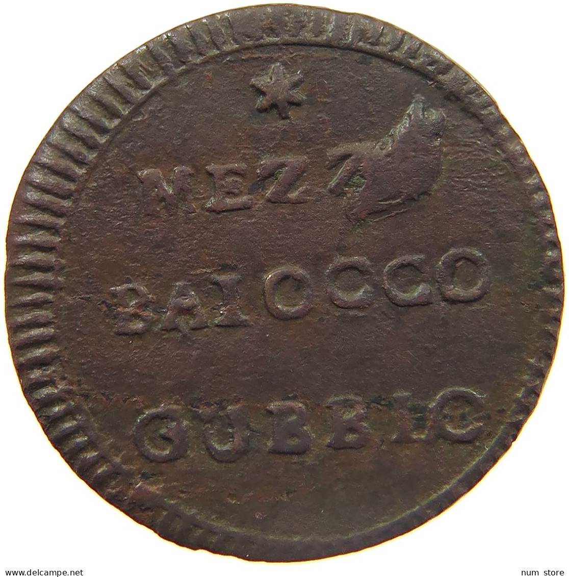 ITALY ROMAN REPUBLIC 1/2 MEZZO BAIOCCO 1798-1799 FIRST ROMAN REPUBLIC #MA 024481 - Otros & Sin Clasificación