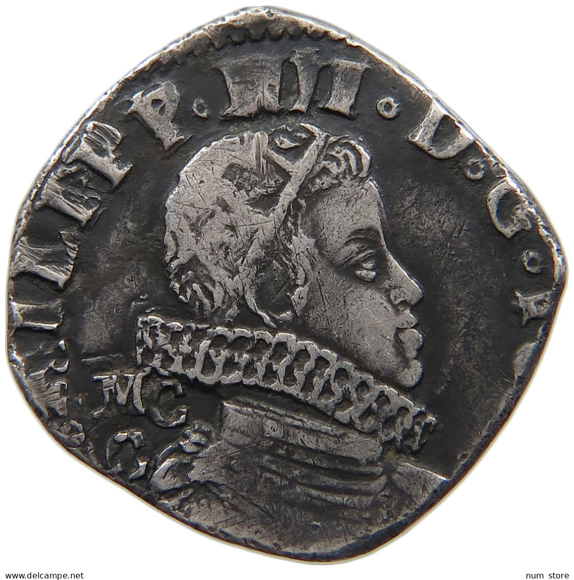 ITALY NAPLES TARI (1622-1626) MC C FELIPE IV. #MA 024266 - Napoli & Sicilia