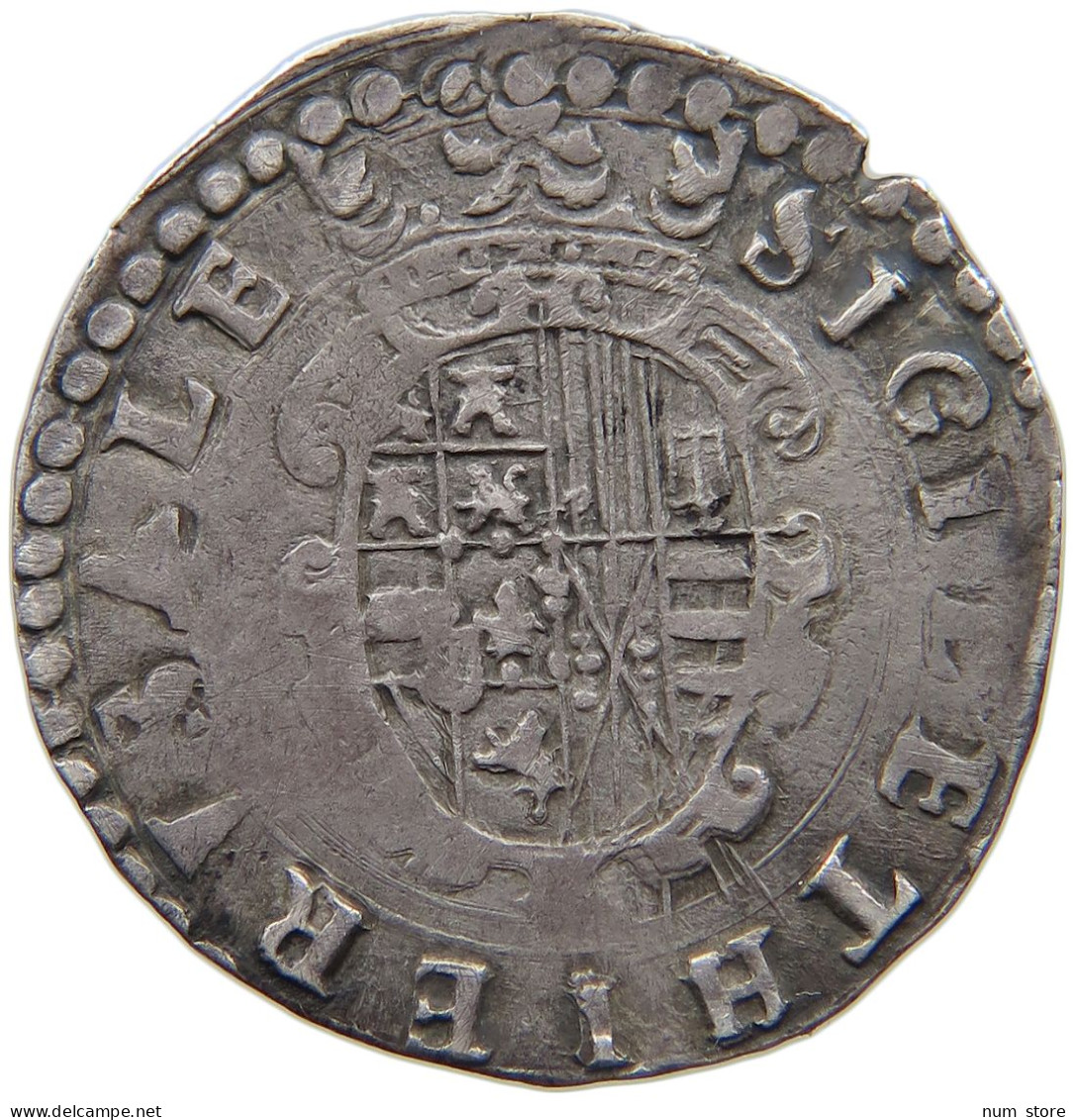 ITALY NAPLES TARI (1568-1587) GR/VP FELIPE II. #MA 024264 - Neapel & Sizilien