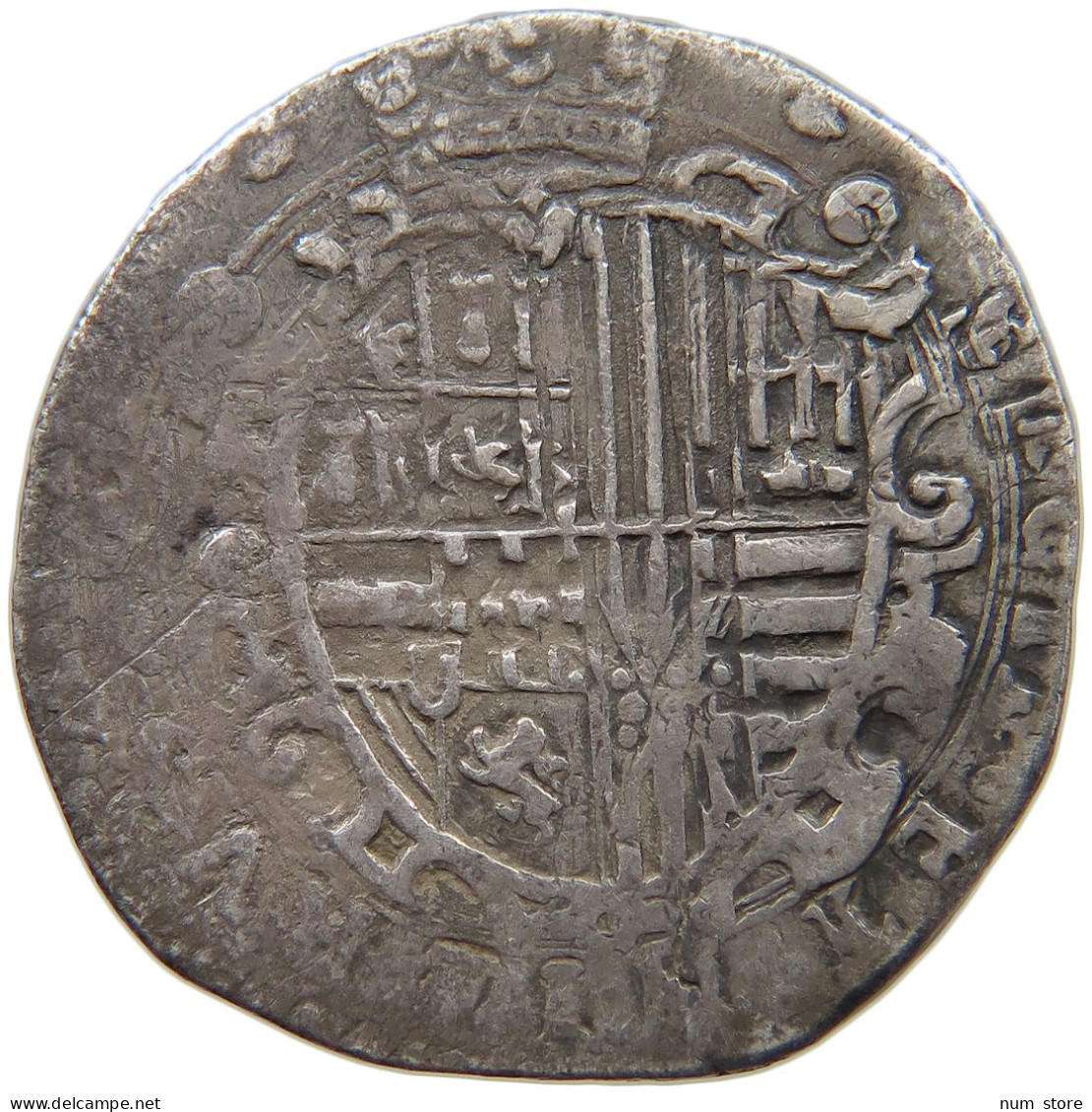 ITALY NAPLES 1/2 DUCATO (1564-1571) GR-VP FELIPE II. #MA 024263 - Naples & Sicile