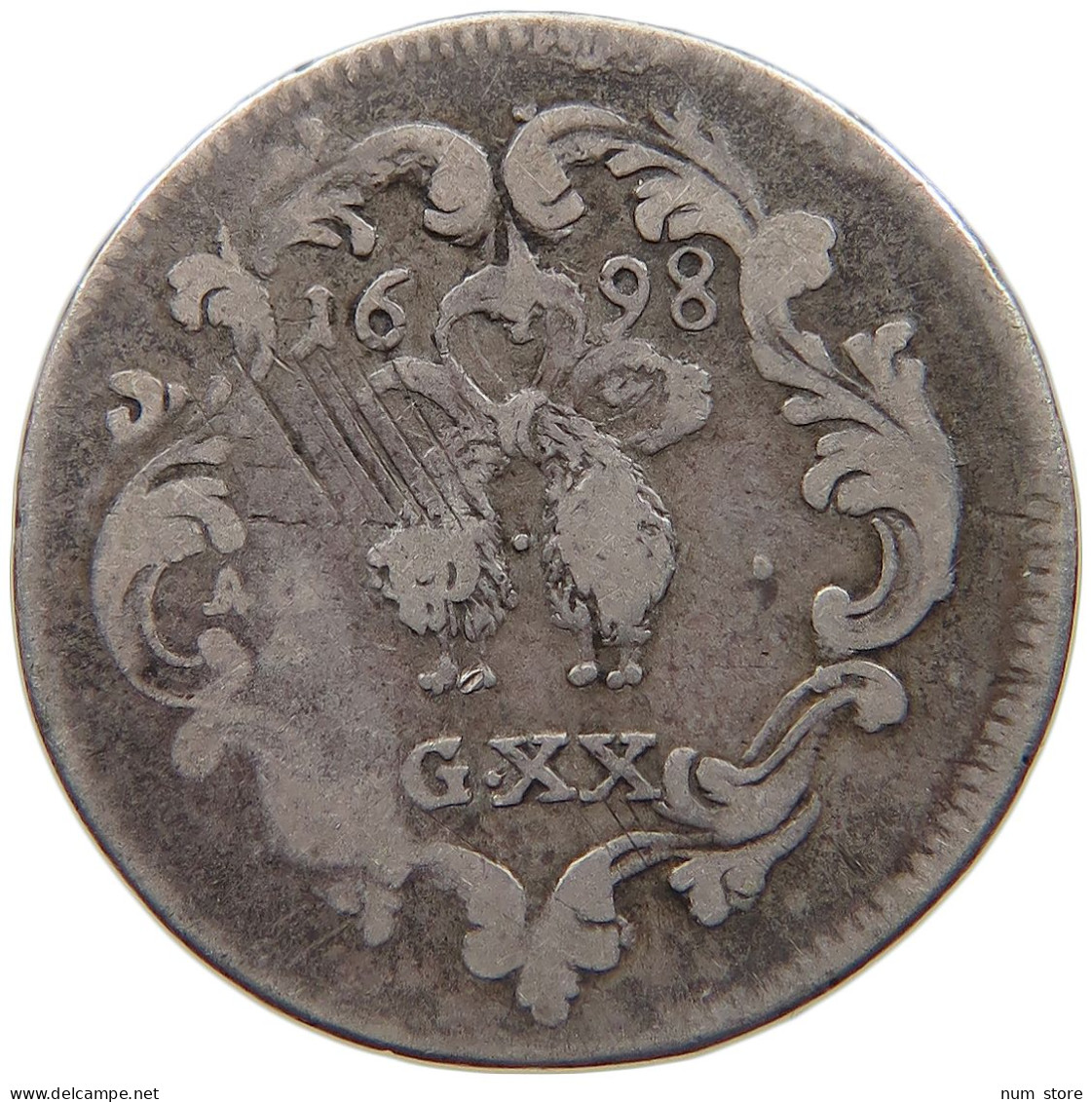 ITALY NAPLES 20 GRANA 1698 CARLO II. DI SPAGNA 1665-1700. #MA 024267 - Neapel & Sizilien