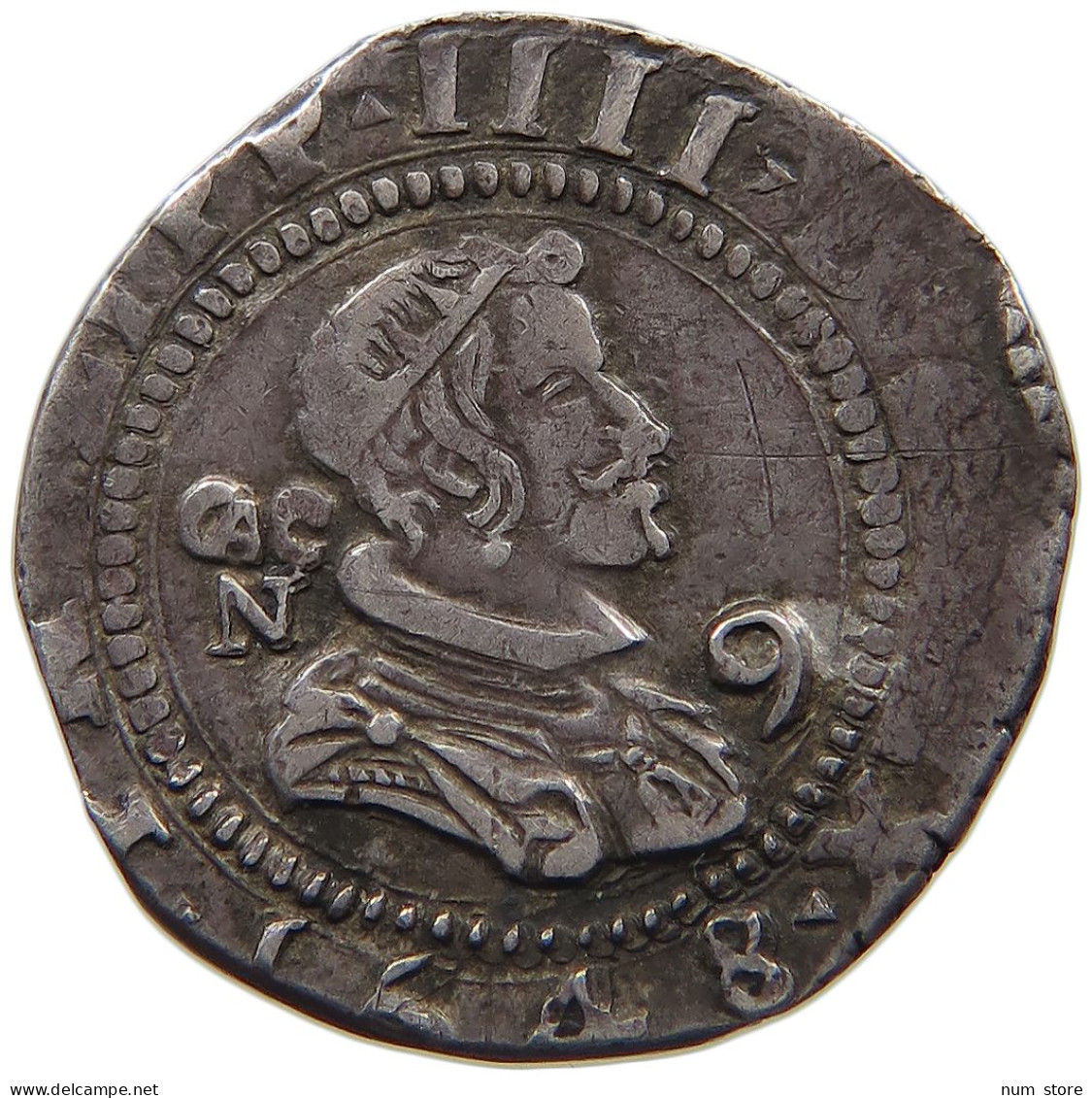 ITALY NAPLES 15 GRANA 1648 FELIPE IV. 1621-1665 #MA 024268 - Naples & Sicile