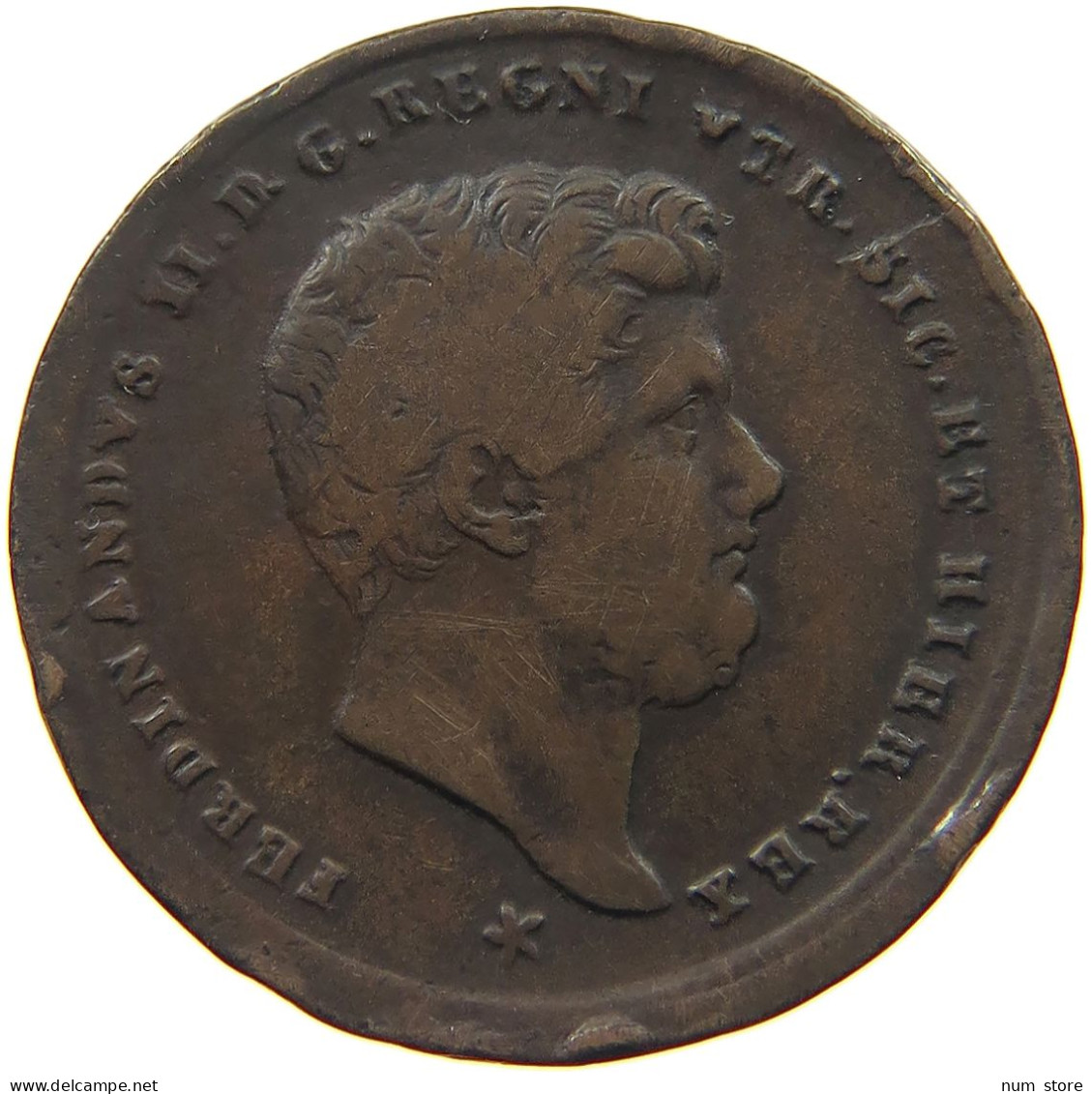 ITALY KINGDOM OF TWO SICILIES 2 TORNESI 1858 FERDINAND II. (1830-1859) #MA 022467 - Due Sicilie