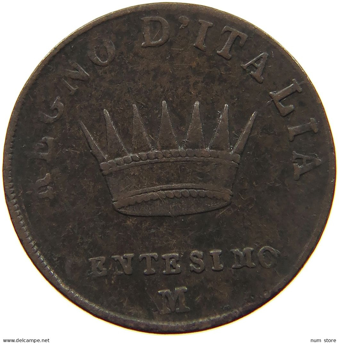 ITALY KINGDOM CENTESIMO 1811 M NAPOLEON I. #MA 021837 - Napoleoniche