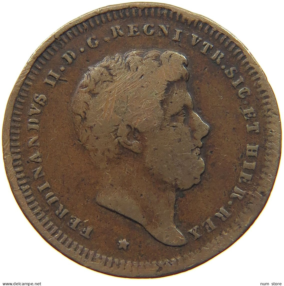 ITALY KINGDOM OF TWO SICILIES 2 TORNESI 1852 FERDINAND II. (1830-1859) #MA 022470 - Due Sicilie