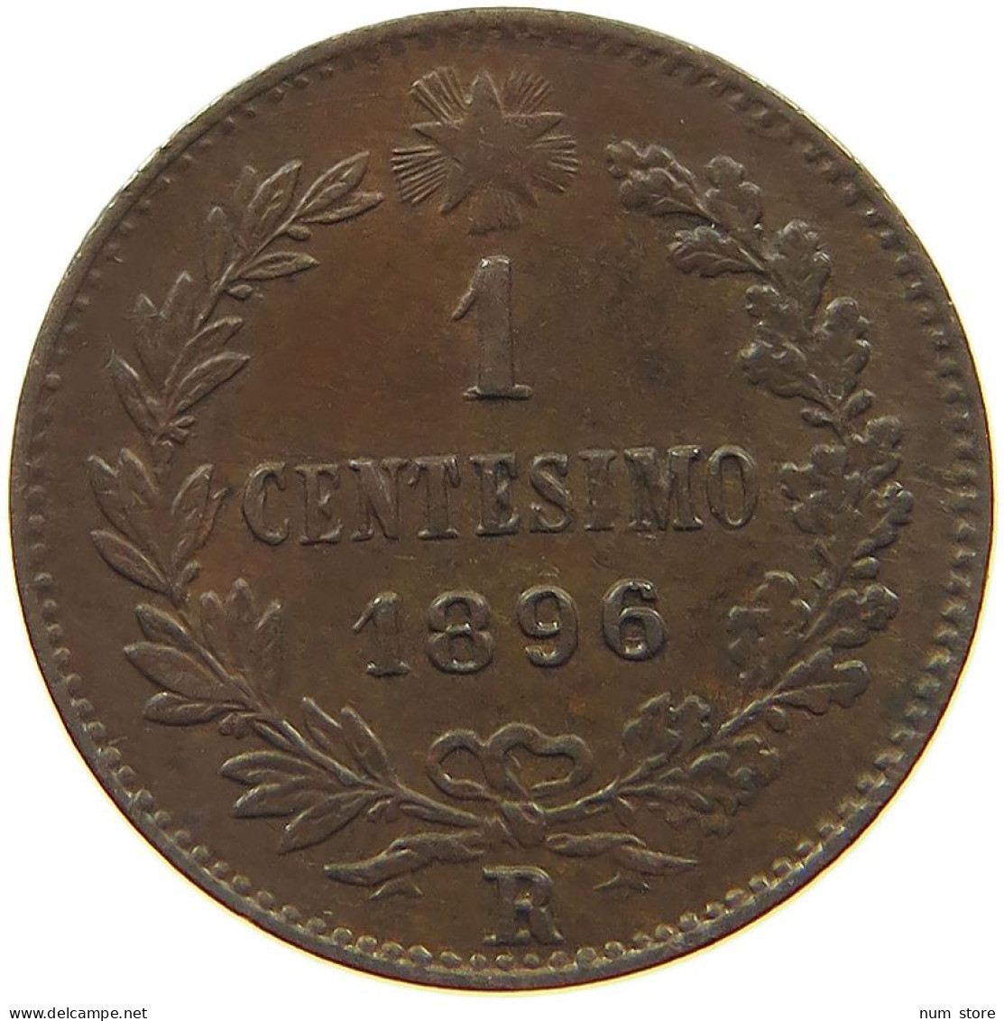 ITALY CENTESIMO 1896 R UMBERTO I. 1878-1900 #MA 022767 - 1878-1900 : Umberto I