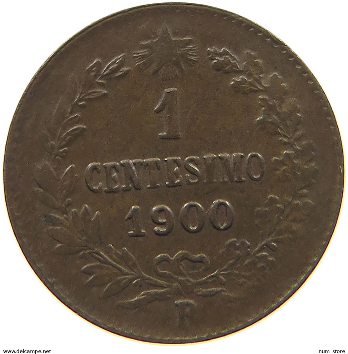 ITALY CENTESIMO 1900 R UMBERTO I. 1878-1900 #MA 022766 - 1878-1900 : Umberto I