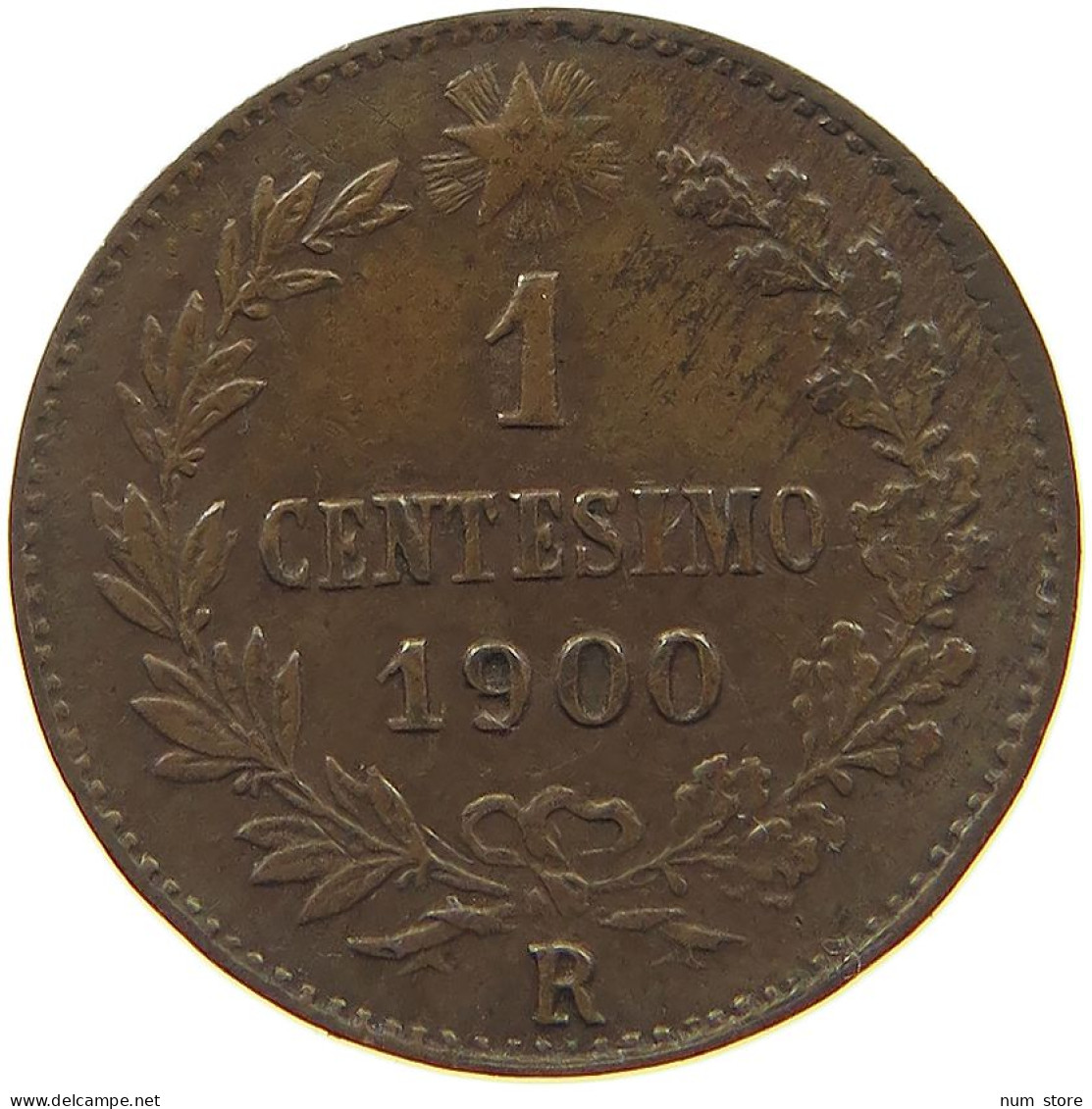 ITALY CENTESIMO 1900 R UMBERTO I. 1878-1900 #MA 022764 - 1878-1900 : Umberto I