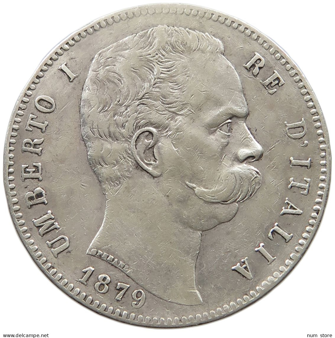 ITALY 5 LIRE 1879 UMBERTO I. 1878-1900 #MA 024485 - 1878-1900 : Umberto I