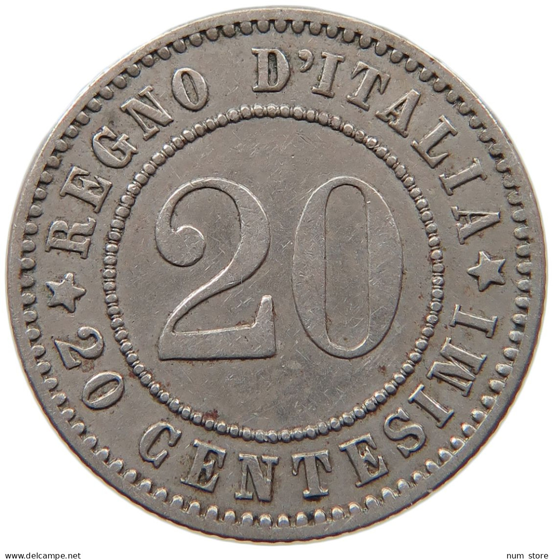 ITALY 20 CENTESIMI 1894 KB UMBERTO I. 1878-1900 #MA 099797 - 1878-1900 : Umberto I.