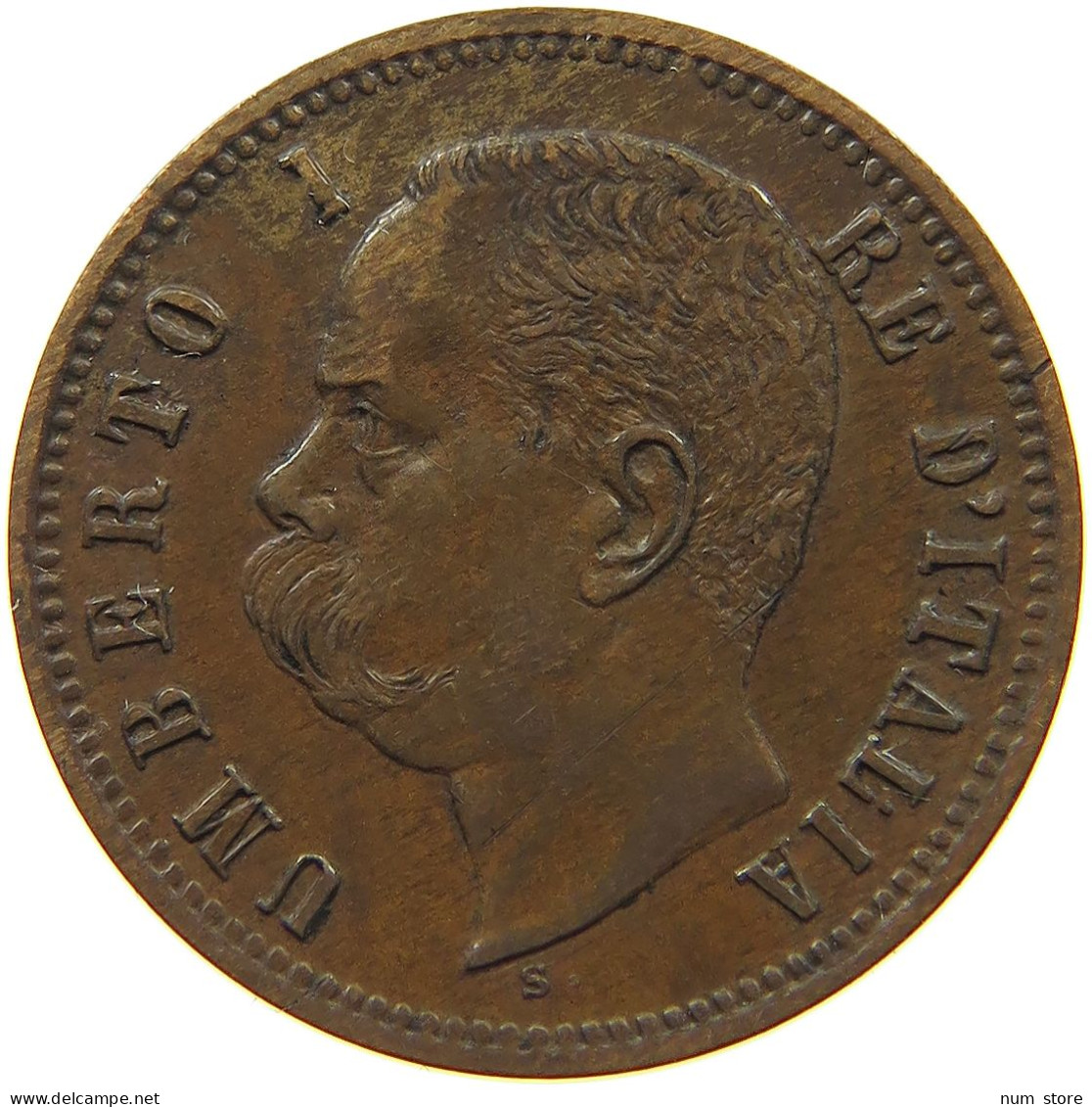 ITALY 2 CENTESIMI 1897 R UMBERTO I. 1878-1900 #MA 021825 - 1878-1900 : Umberto I