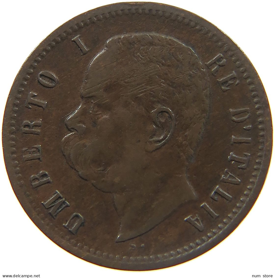 ITALY 2 CENTESIMI 1900 R UMBERTO I. 1878-1900 #MA 025827 - 1878-1900 : Umberto I.