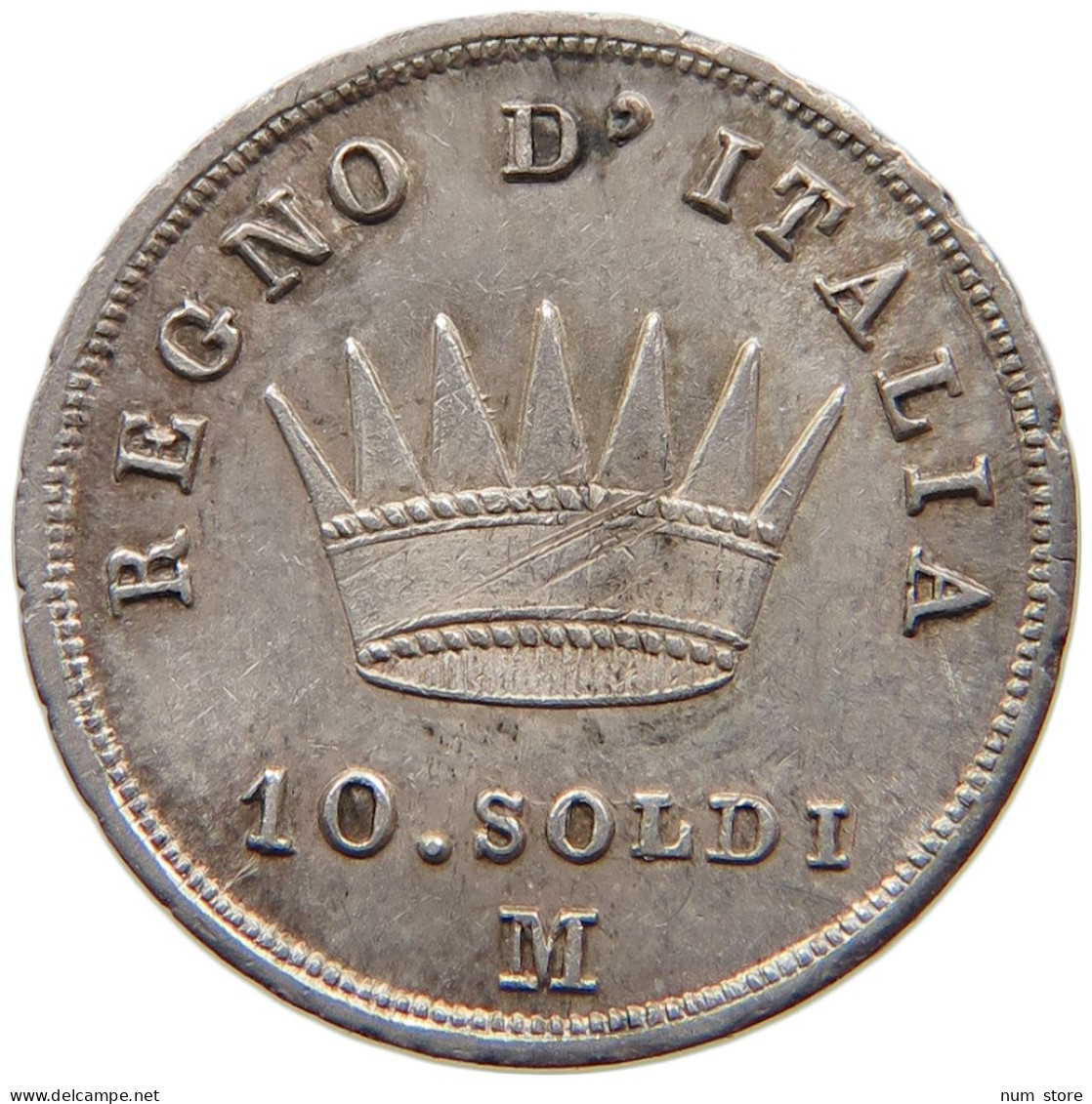 ITALY 10 SOLDI 1811 M NAPOLEON I. #MA 008378 - Napoleontisch