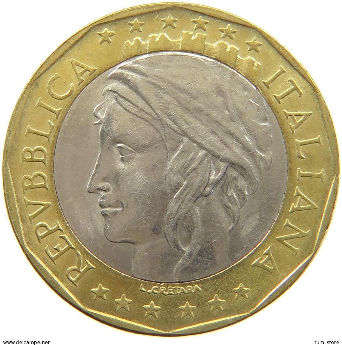 ITALY 1000 LIRE 1998  #MA 025804 - 1 000 Lire