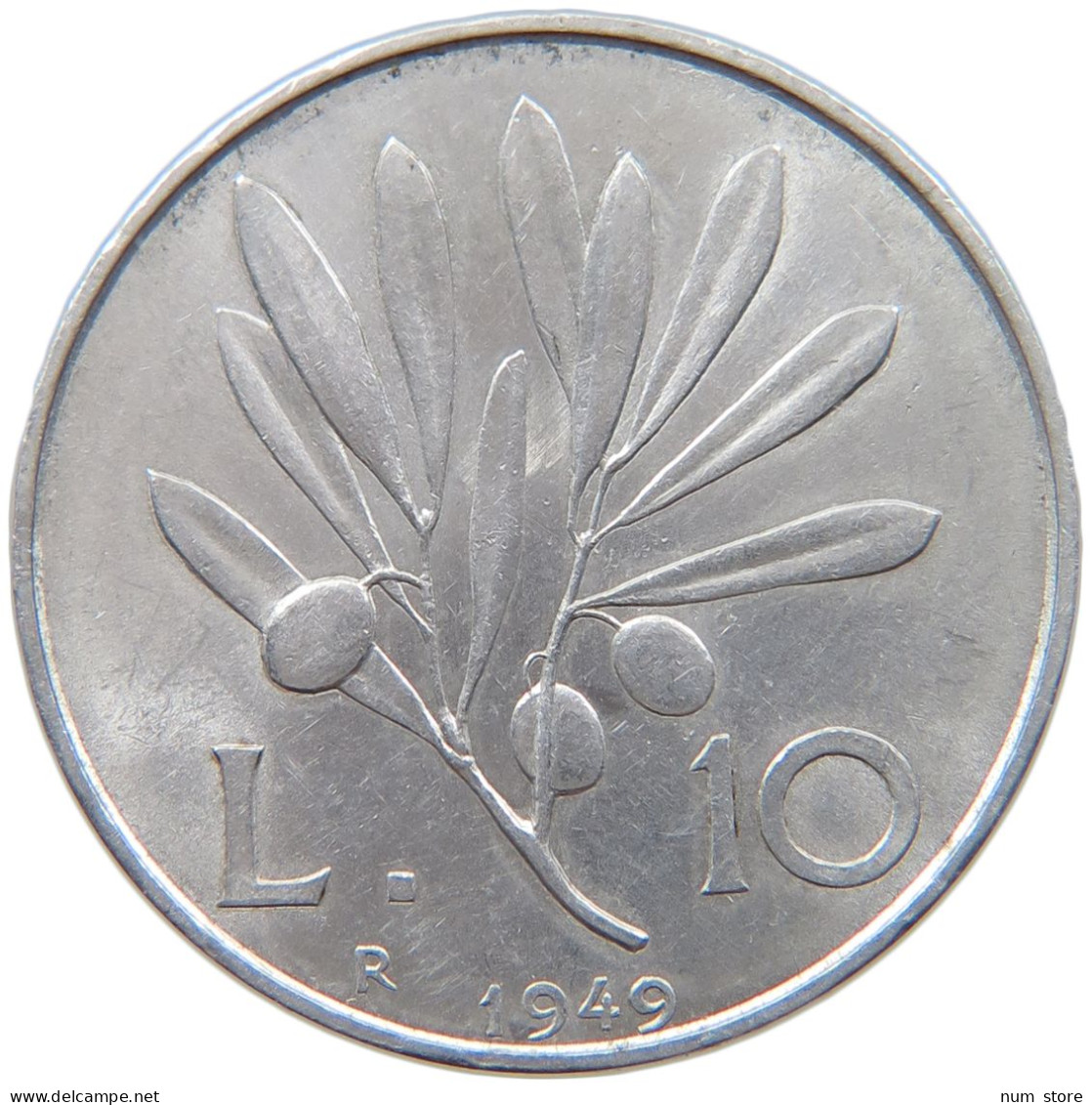 ITALY 10 LIRE 1949  #MA 065444 - 10 Lire