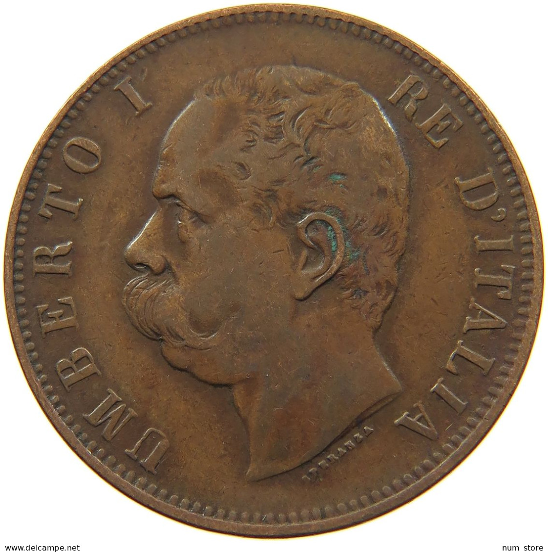 ITALY 10 CENTESIMI 1893 R UMBERTO I. 1878-1900 #MA 101870 - 1878-1900 : Umberto I.