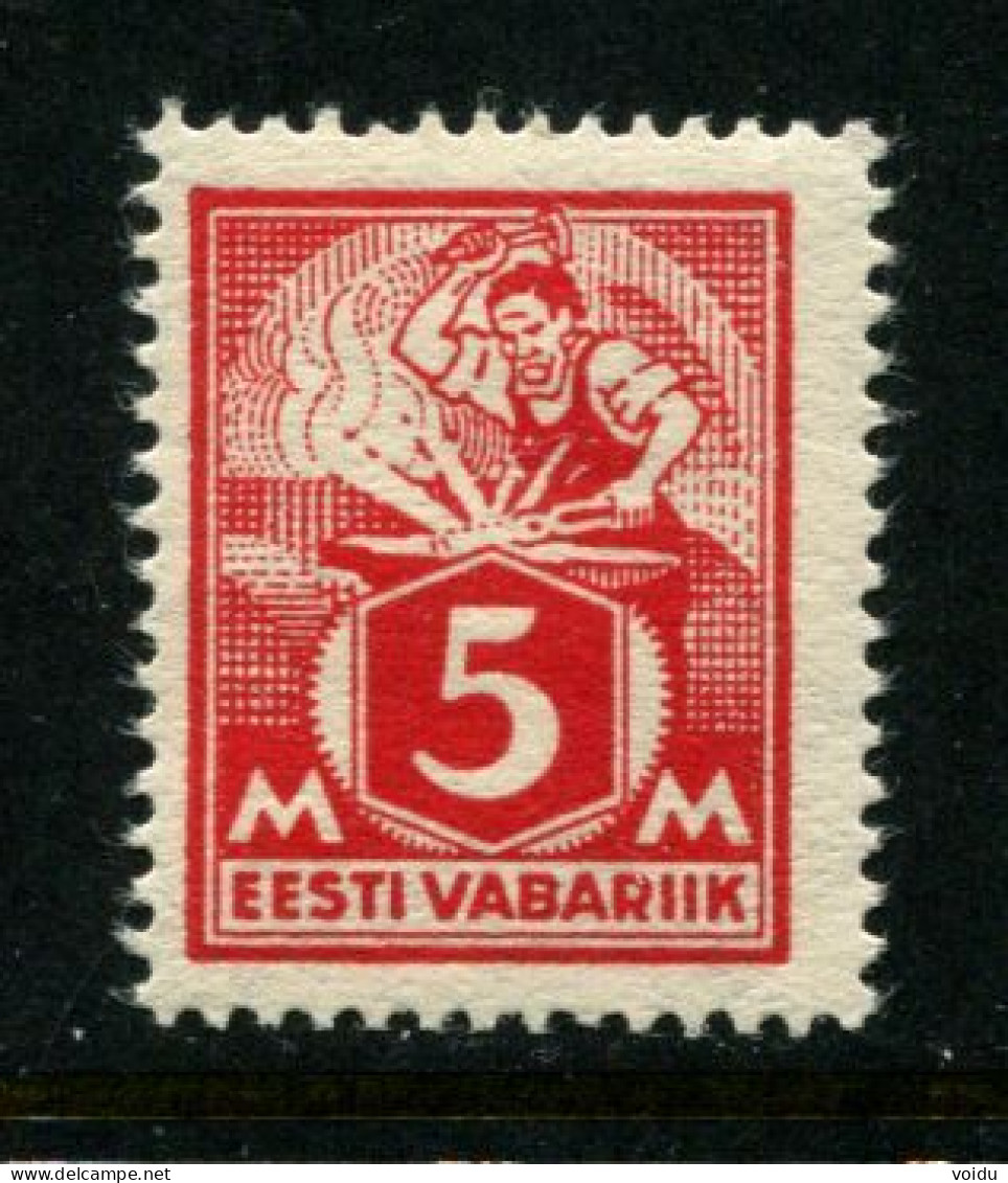 Estonia.1922  Mi 37 MNH**  Thin Paper, Very Rare - Estonie