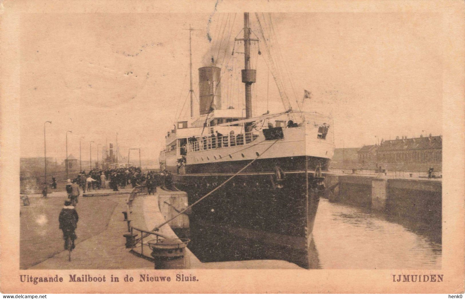 IJmuiden Uitgaande Mailboot In De Nieuwe Sluis C3753 - IJmuiden