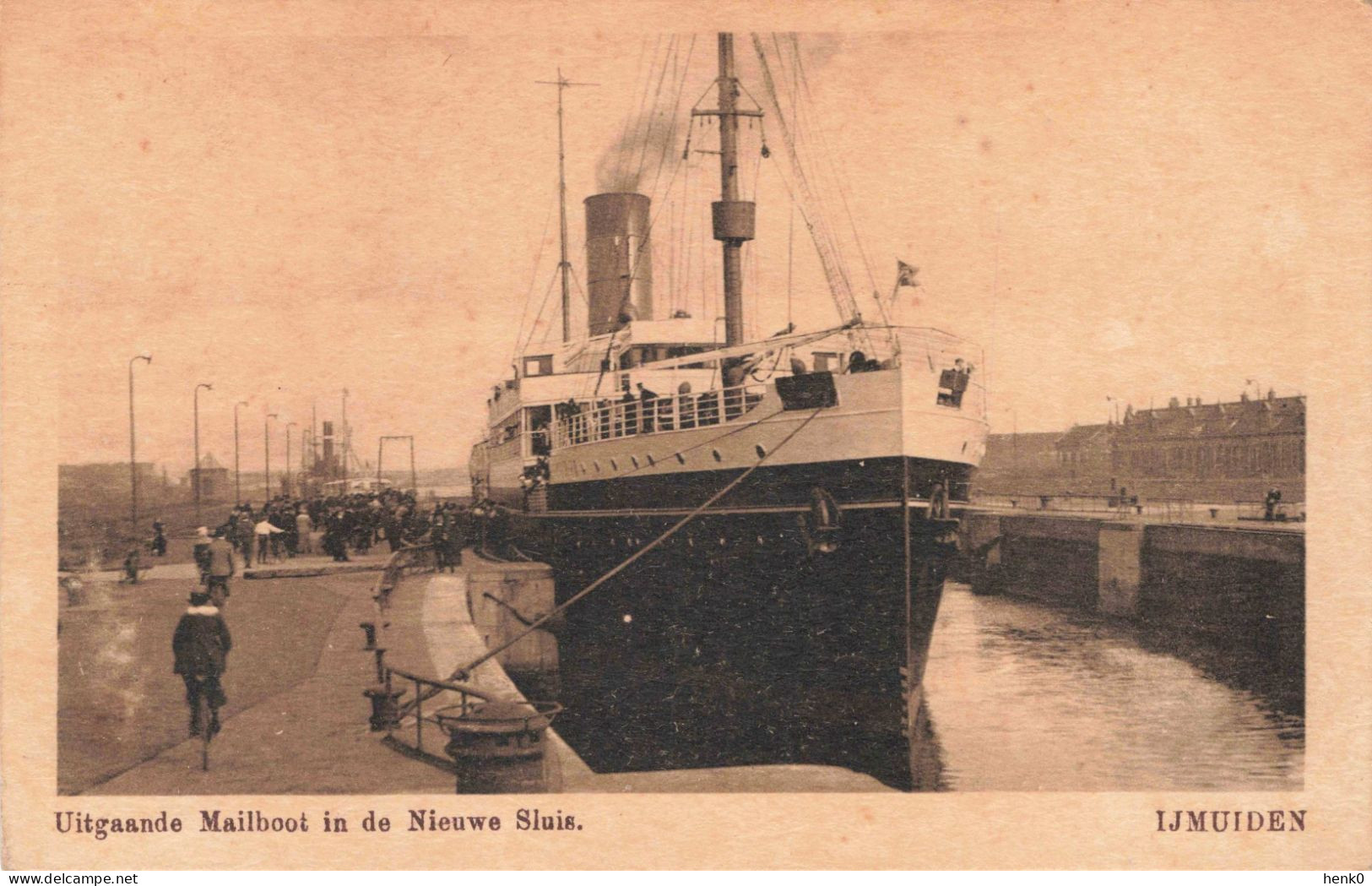 IJmuiden Uitgaande Mailboot In De Nieuwe Sluis C3758 - IJmuiden