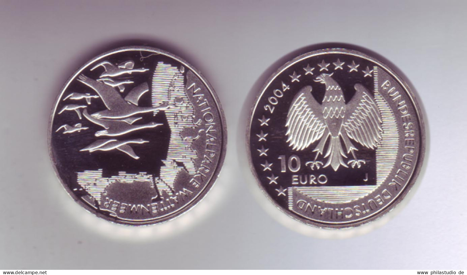 Silbermünze 10 Euro Stempelglanz 2004 Wattenmeer - Andere - Europa