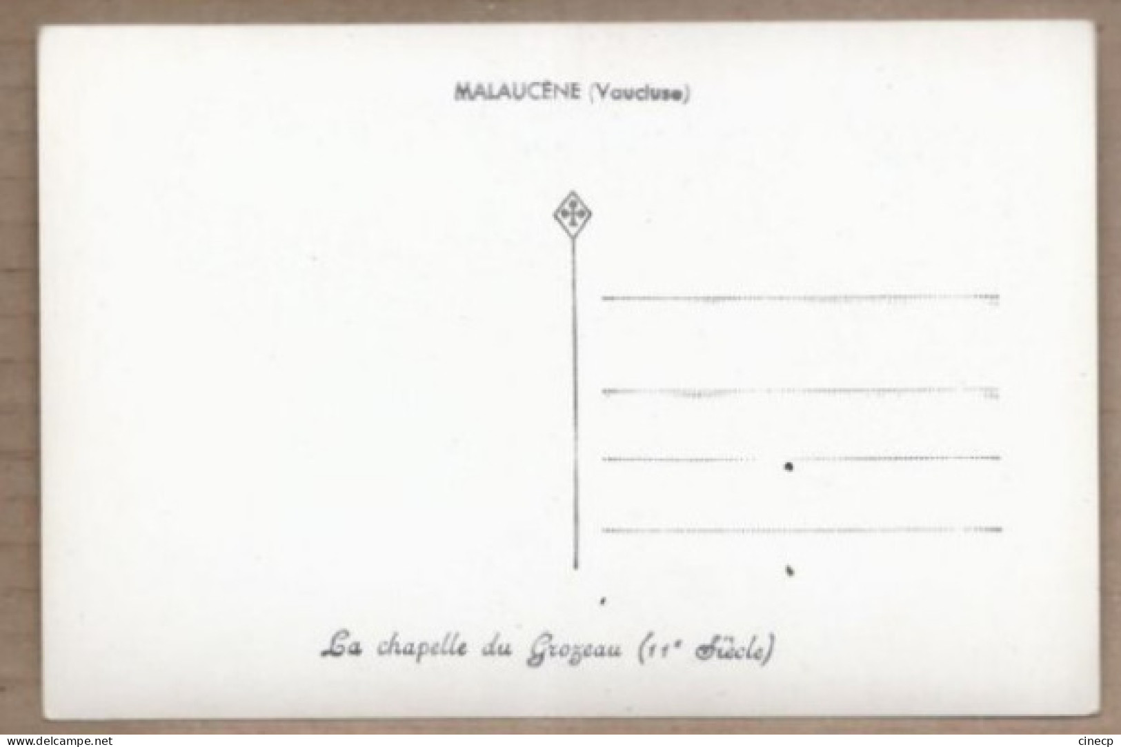 CPSM 84 - MALAUCENE - Le Chapelle Du Grozeau - TB PLAN EDIFICE RELIGIEUX TB Photographie - Malaucene