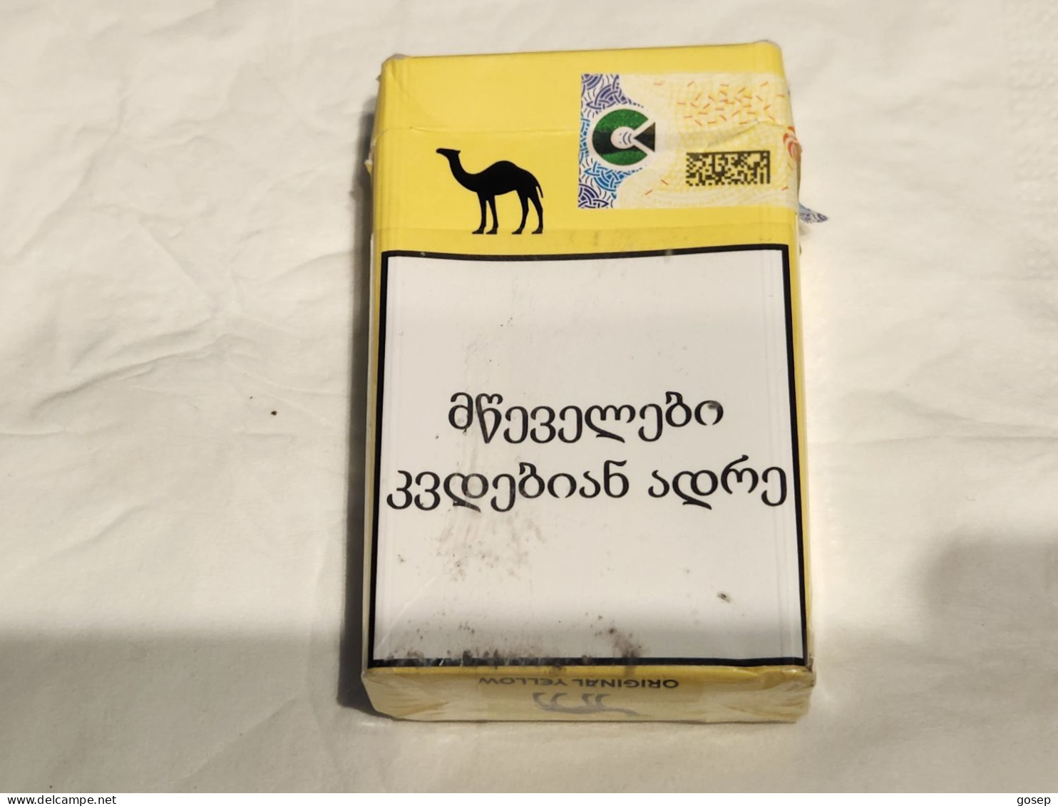 GEORGIA-Boxes--box Empty Cigarette-CAMEL-(1913)-ORIGINAL Yellow-(41)-good Box - Estuches Para Cigarrillos (vacios)