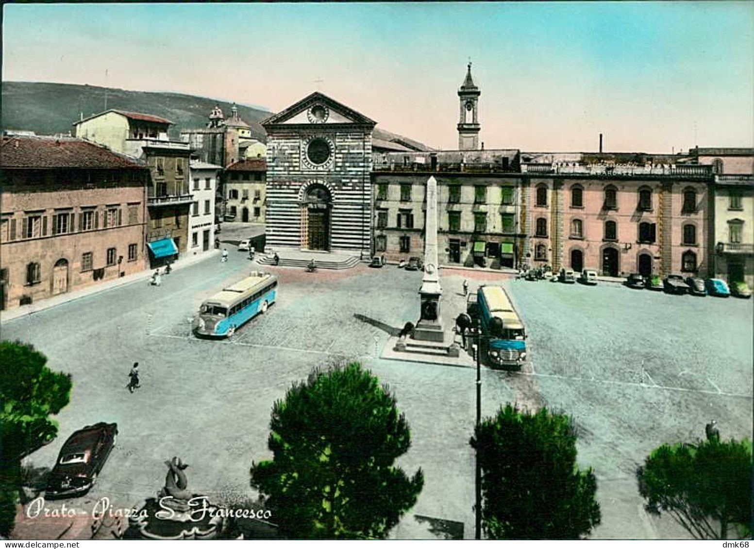 PRATO - PIAZZA SAN FRANCESCO / AUTOBUS - EDIZIONE BURICCHI - 1960s (18839) - Prato