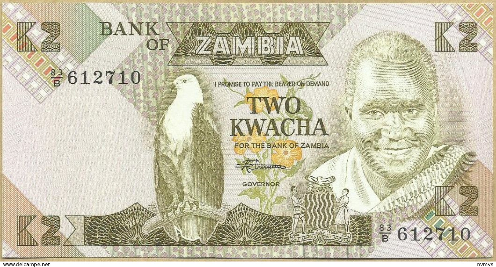 Zambia - 2 Kwacha 1980 - Zambie
