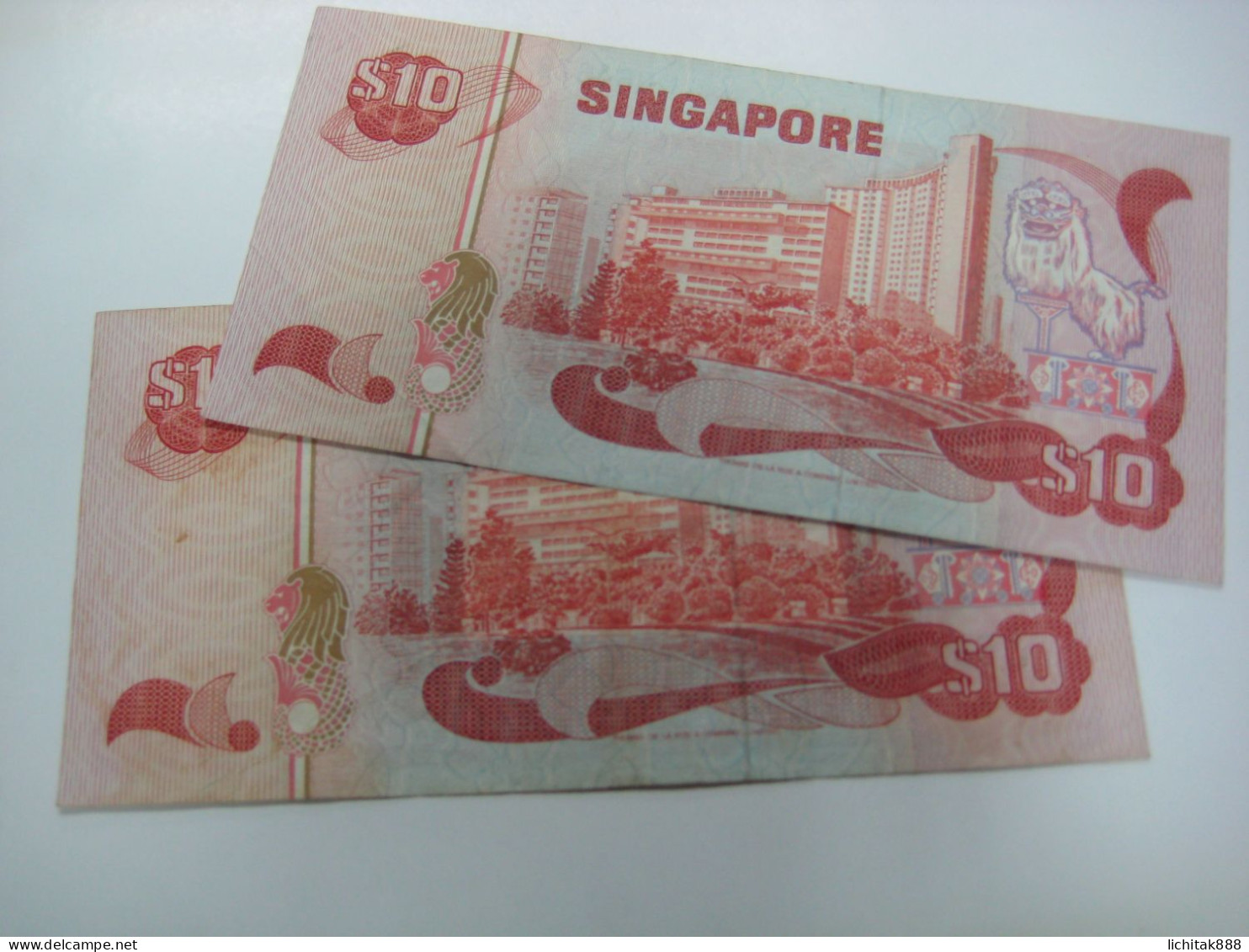 SINGAPORE $10  BANKNOTE (ND)  BIRD SERIES , €12/pc USED CONDITION Number Random - Singapour