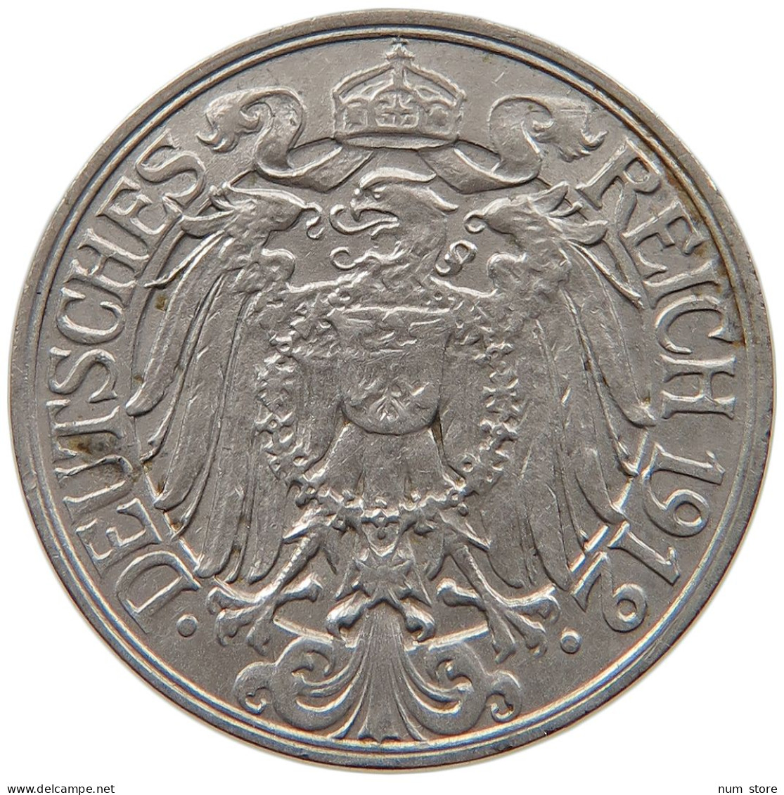 KAISERREICH 25 PFENNIG 1912 D  #MA 099447 - 25 Pfennig