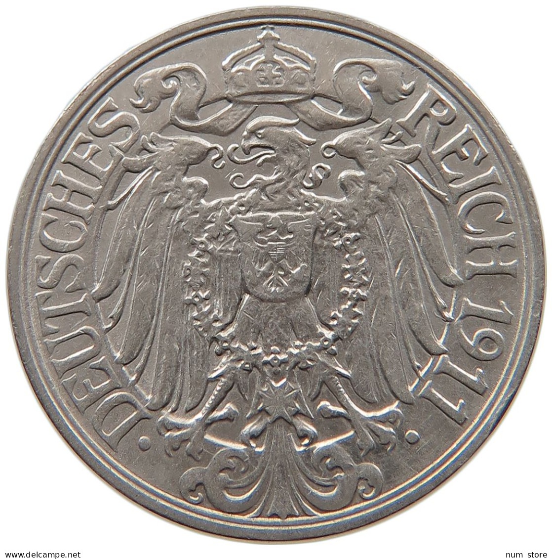 KAISERREICH 25 PFENNIG 1911 A  #MA 099443 - 25 Pfennig