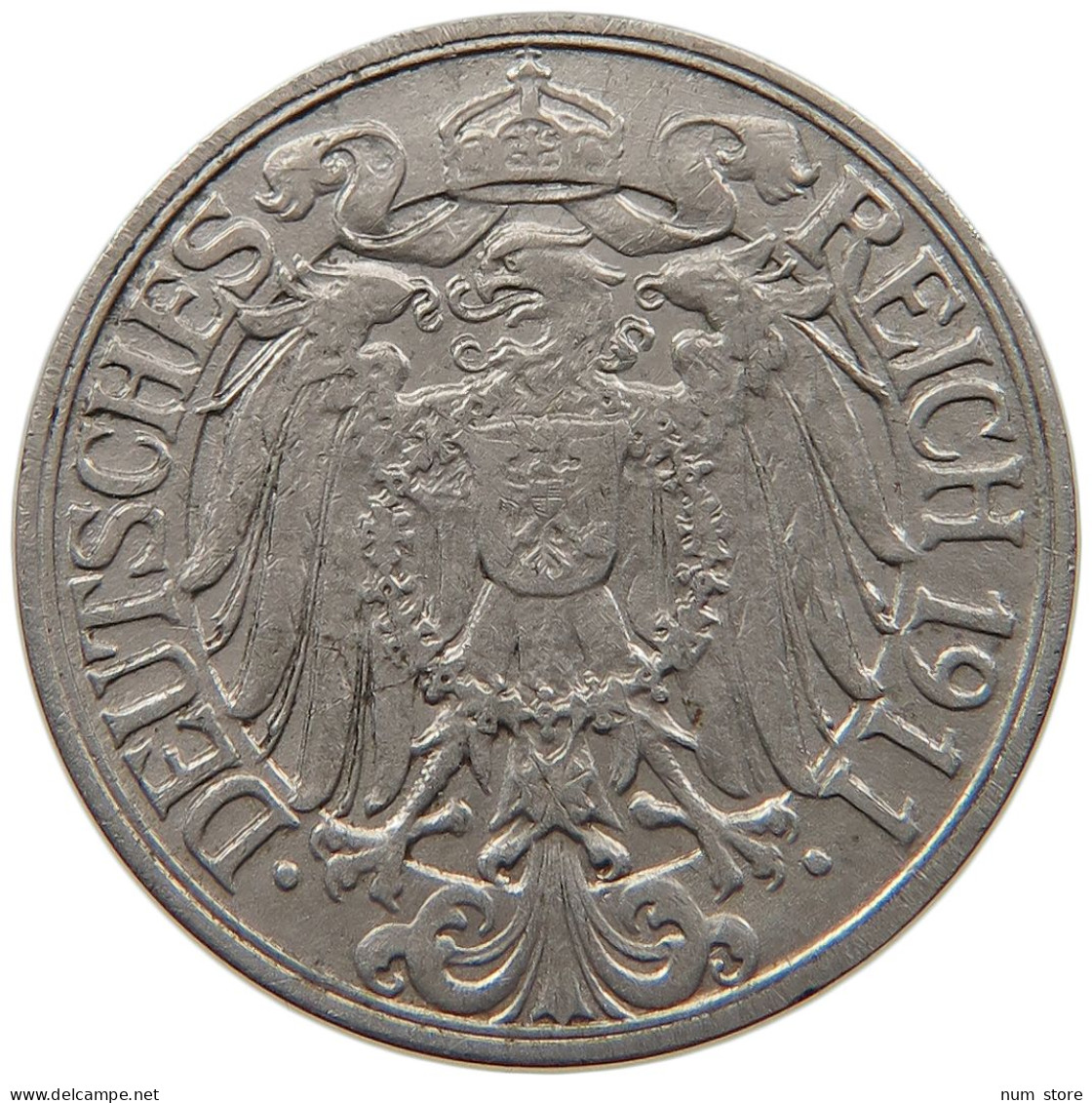 KAISERREICH 25 PFENNIG 1911 G  #MA 099442 - 25 Pfennig