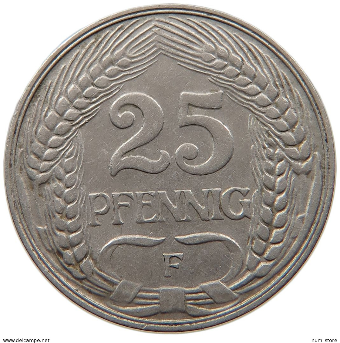 KAISERREICH 25 PFENNIG 1912 F  #MA 099444 - 25 Pfennig