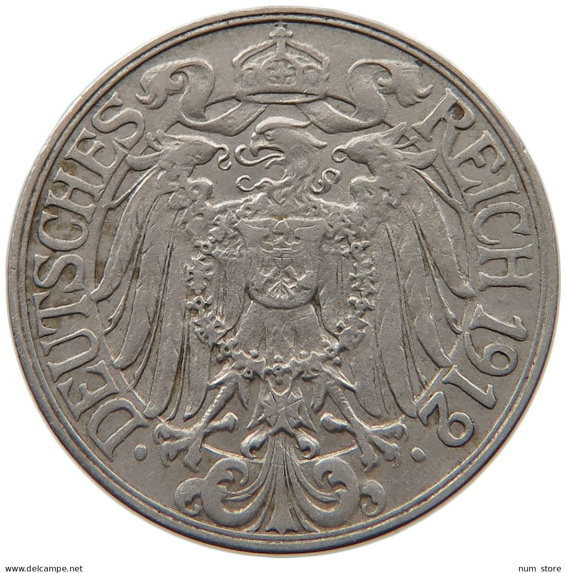 KAISERREICH 25 PFENNIG 1912 F  #MA 099444 - 25 Pfennig