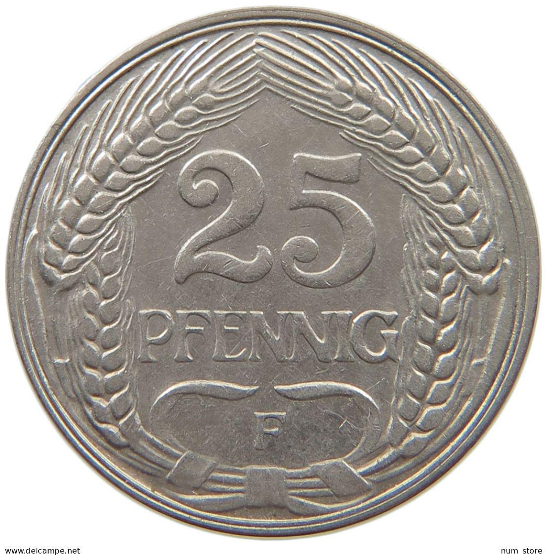 KAISERREICH 25 PFENNIG 1910 F J.18, 25 PFENNIG 1910 F #MA 000170 - 25 Pfennig