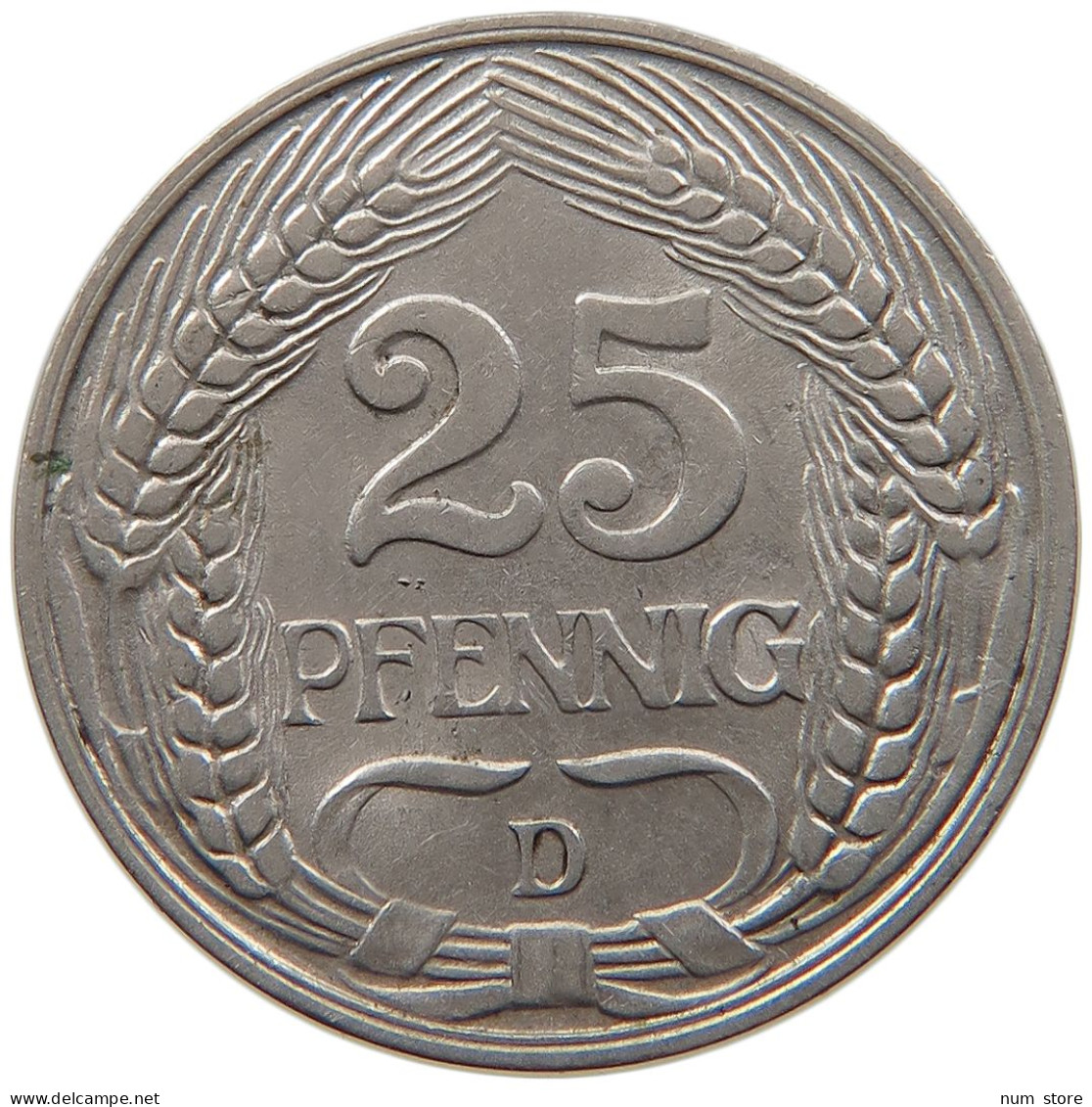 KAISERREICH 25 PFENNIG 1912 D  #MA 099441 - 25 Pfennig