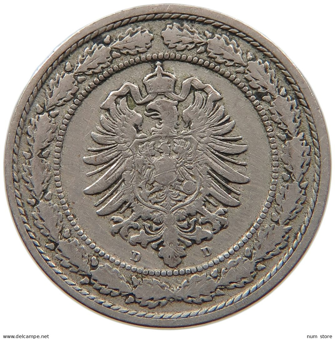 KAISERREICH 20 PFENNIG 1888 D  #MA 099697 - 20 Pfennig