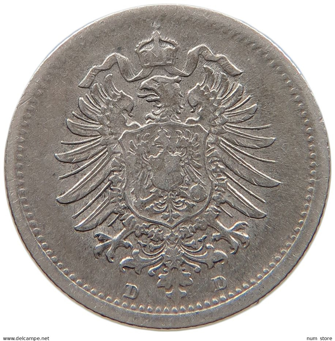 KAISERREICH 20 PFENNIG 1875 D  #MA 105176 - 20 Pfennig