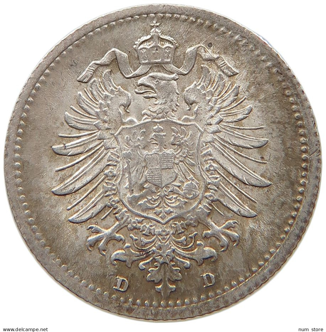 KAISERREICH 20 PFENNIG 1875 D  #MA 068178 - 20 Pfennig