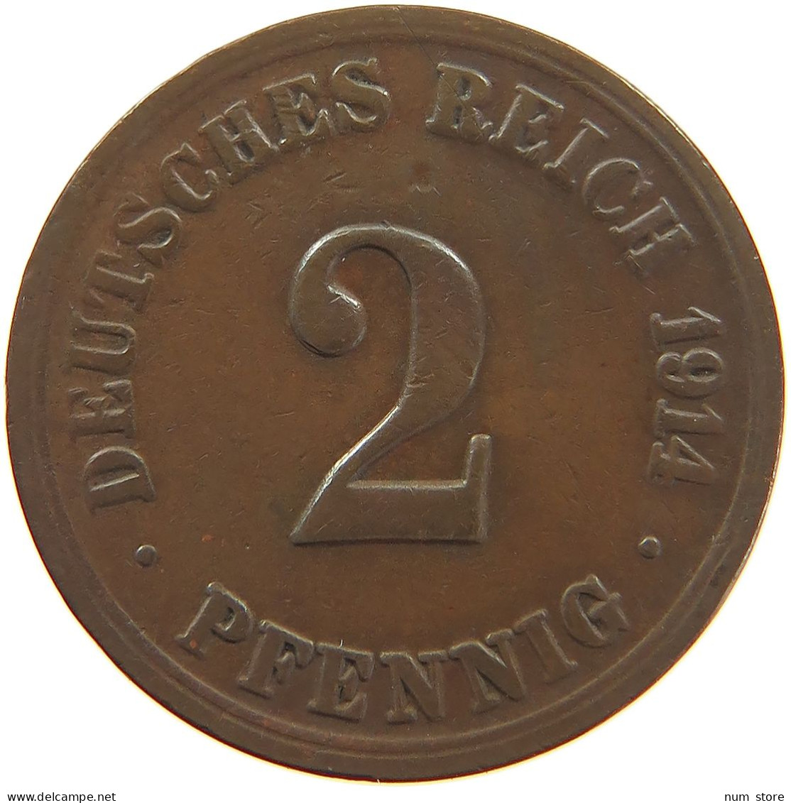 KAISERREICH 2 PFENNIG 1914 A  #MA 104246 - 2 Pfennig