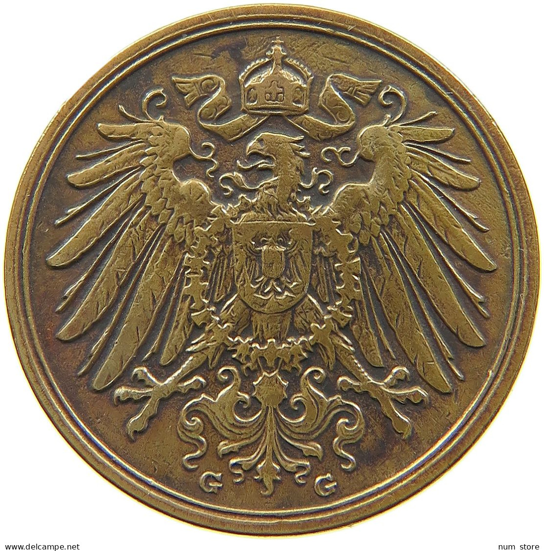 KAISERREICH 2 PFENNIG 1910 G  #MA 100841 - 2 Pfennig