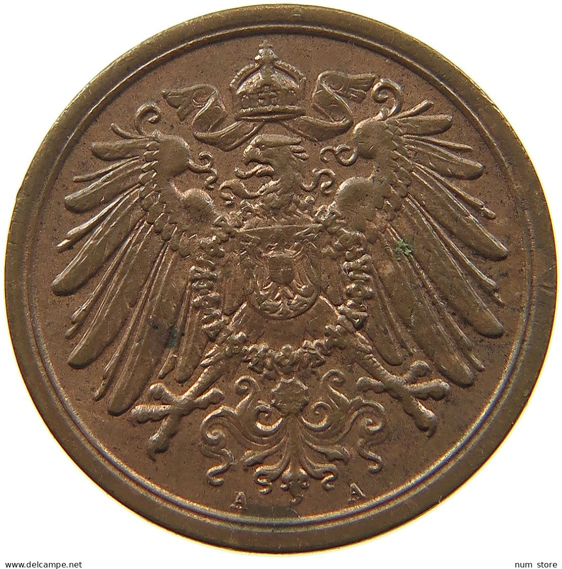 KAISERREICH 2 PFENNIG 1910 A  #MA 100057 - 2 Pfennig