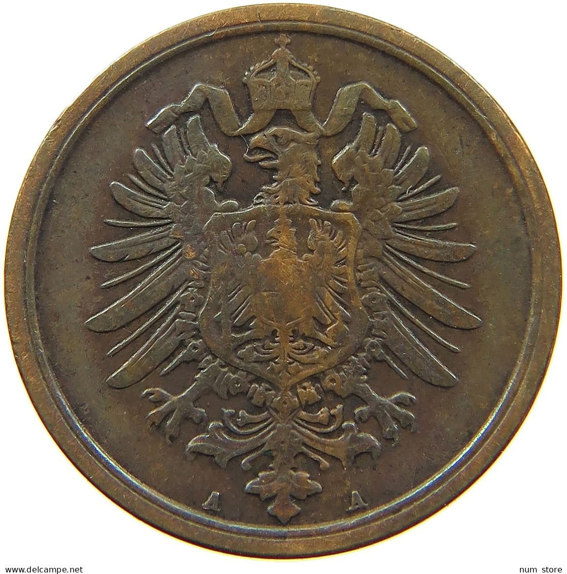 KAISERREICH 2 PFENNIG 1877 A  #MA 100842 - 2 Pfennig