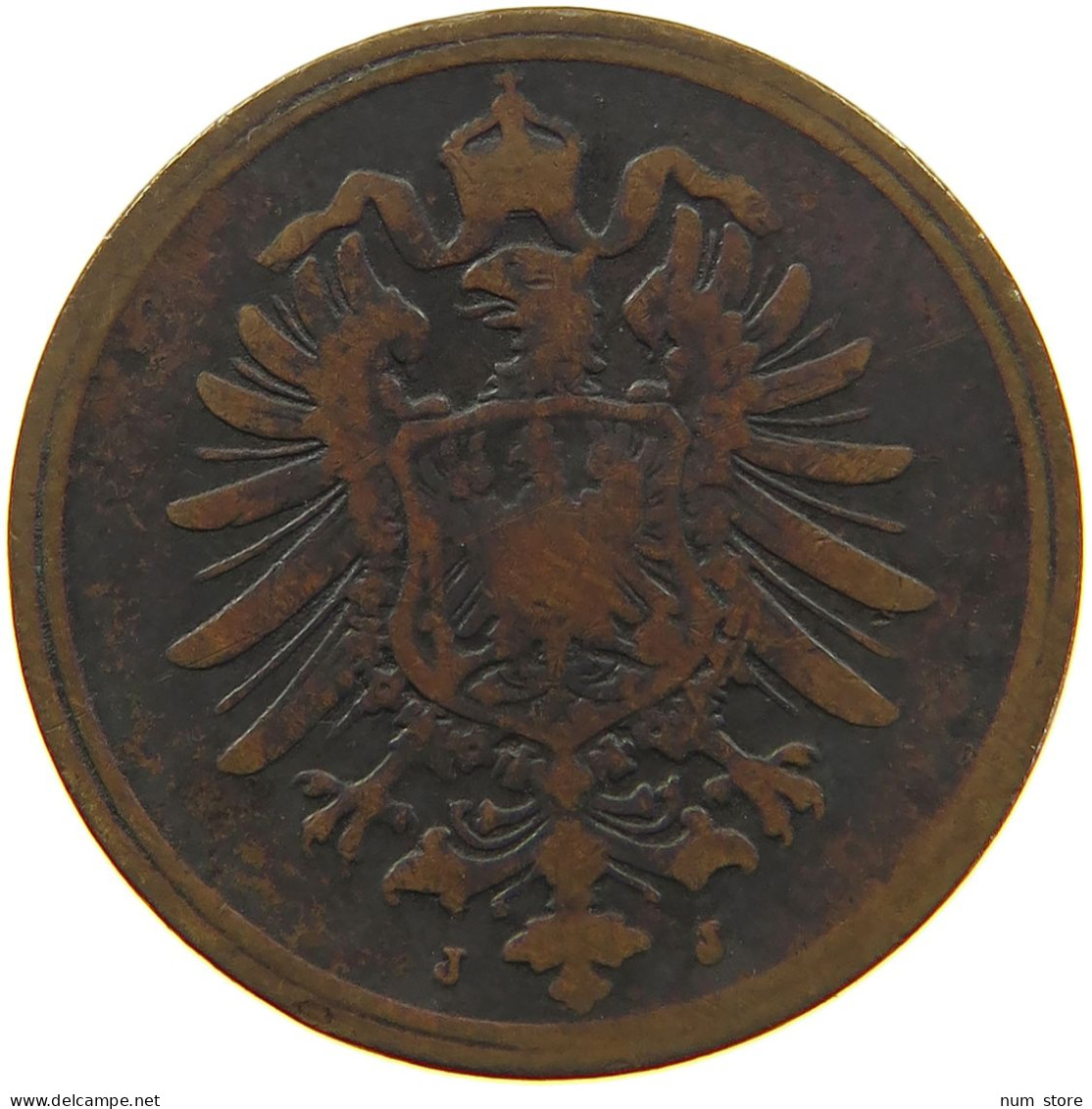 KAISERREICH 2 PFENNIG 1875 J  #MA 068084 - 2 Pfennig