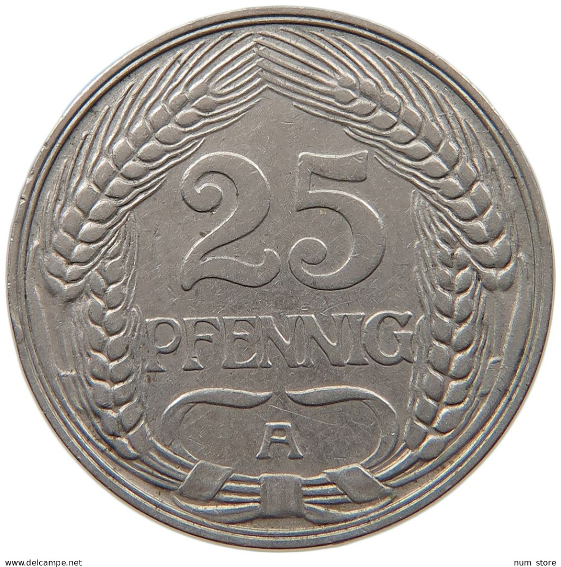 KAISERREICH 25 PFENNIG 1910 A  #MA 099440 - 25 Pfennig