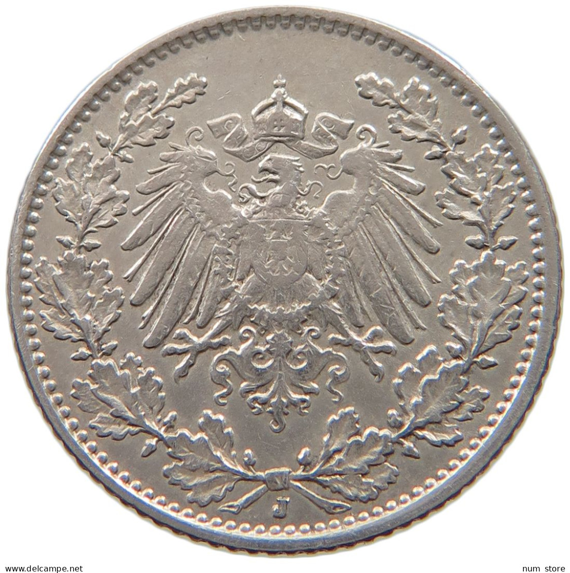 KAISERREICH 1/2 MARK 1915 J WILHELM II. (1888-1918) #MA 005925 - 1/2 Mark